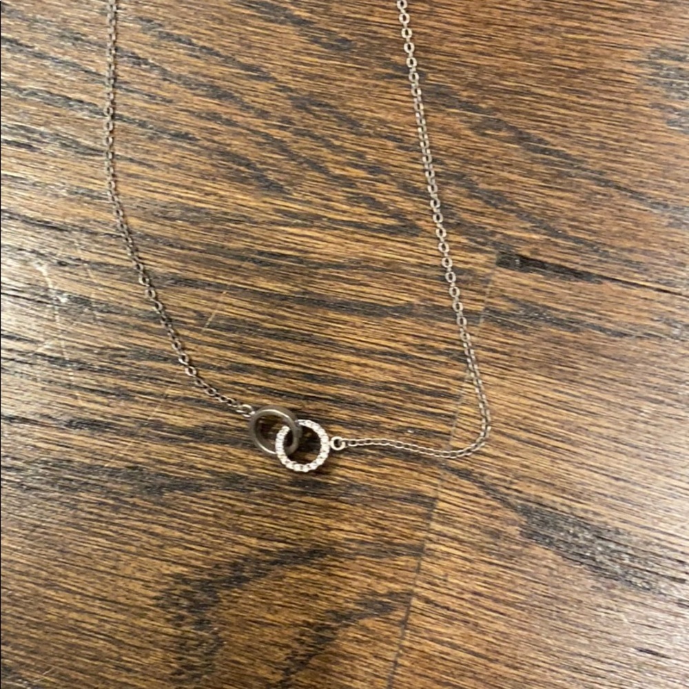 intertwined circle necklace